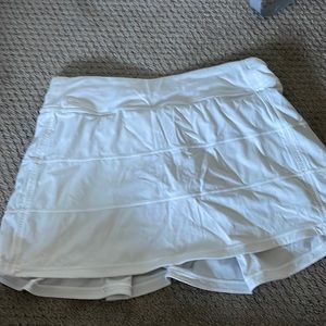 Lululemon White Tennis Skirt